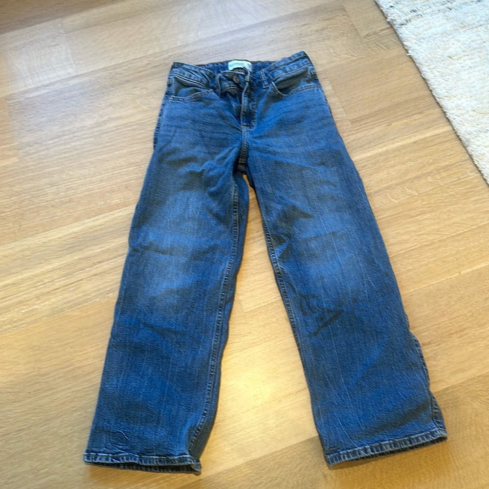 Abercrombie kids high-rise wide leg jeans